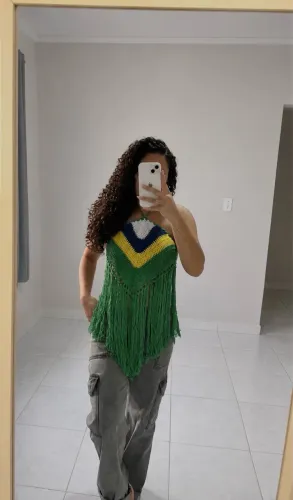 Top do Brasil com franjas