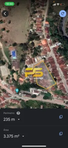 TERRENO COM 3.375M² COM VISTA DEFINITIVA E PRIVILEGIADA NO CENTRO DE BANANEIRAS