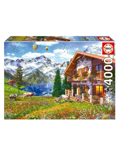 Quebra cabeça Importado Educa 4000 pçs Casa nos Alpes