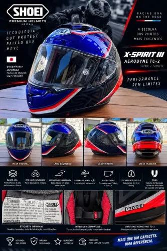 Vendo capacete SHOEI X-SPIRIT III