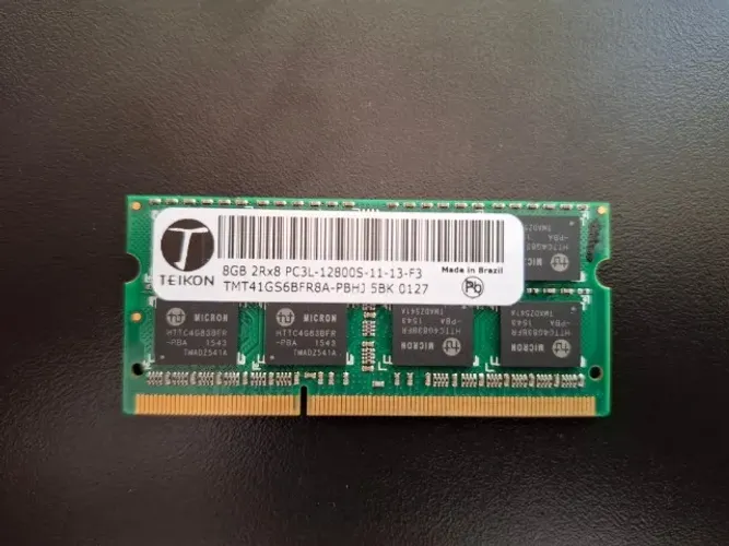 Memória Notebook Teikon DDR3L 8Gb 1600MHz CL11 TMT41GS6BFR8A-PBHJ