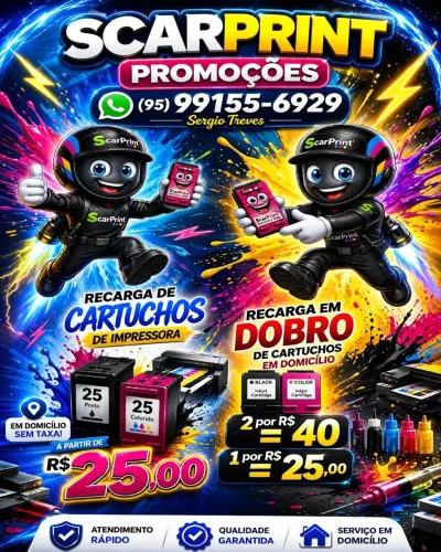 Promoção em dobro em domicílio sem taxa de deslocamento