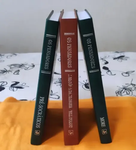 Livros Coleção Os Pensadores 03 Volumes História da Filosofia More Pré-Socráticos
