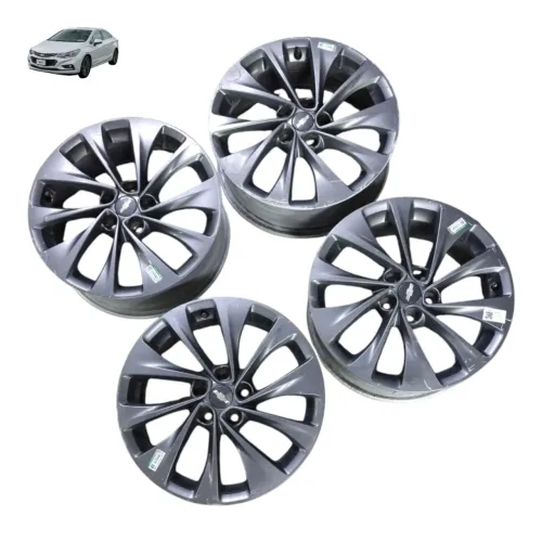 Jogo Roda Aro 17 5x105 Gm Cruze Tracker 2016 2017 Com Riscos