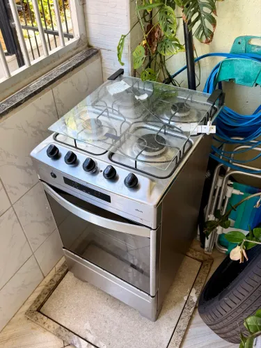 Fogão Brastemp inox 