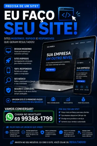 Criação de Sites Profissionais e Responsivos | Faço Seu Site