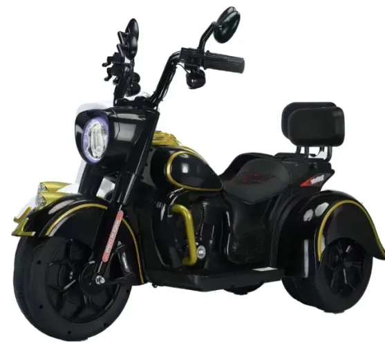 Moto Grande Elétrica Good Mood Infantil Menino Menina 1 Bateria 12v Cor Preta