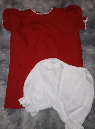 Vestido temático da Turma da Mônica 