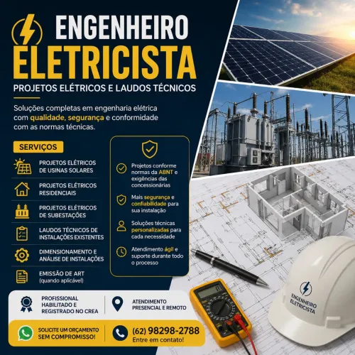 Engenheiro Eletricista | Projetos Elétricos e Laudos Técnicos