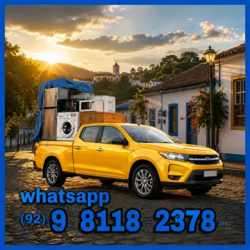 FRETE COROADO NOVO ALEIXO TODOS BAIRROS com caminhonete para mudanças compactas e entregas