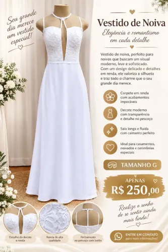 Vestido de noiva ( novo)