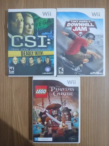 LOTE 3 JOGOS NINTENDO WII