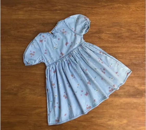 Vestido infantil jeans Riachuelo 4 anos