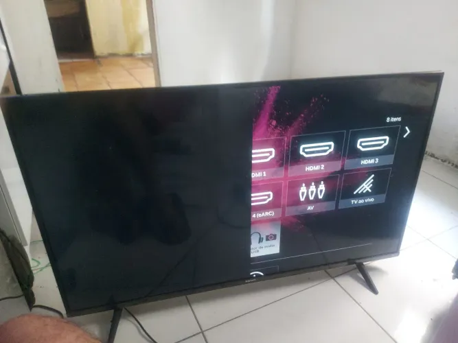 funciona só um lado TV smart SEMP 50 polegadas conversa no valor