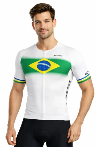 Camisa Ciclismo Bikes Ert New Elite Campeão Brasileiro Branca ou Preta 