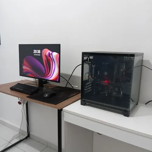 Computador AM5 Monitor Teclado e Mouse