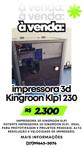 Impressora 3d semi nova