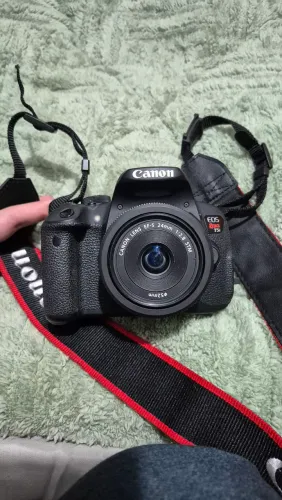 CAMERA CANON T5I + LENTE 24mm