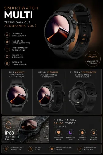 Relógio Smartwatch Multi G2r 