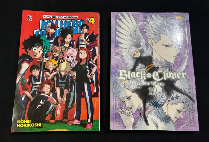 Mangás Shonen (seminovos) - My Hero Academia + Black Clover