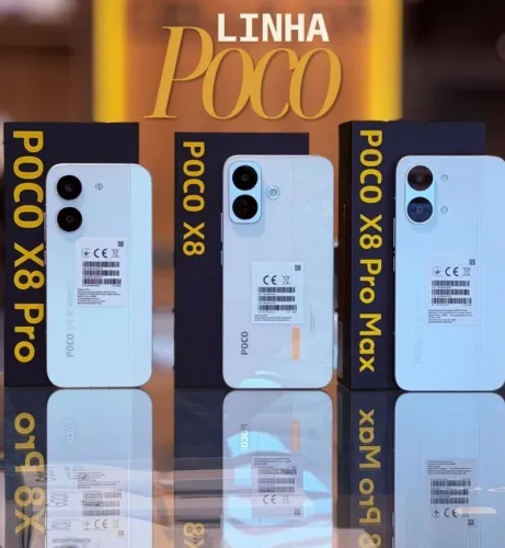 Linha Poco X8 5G, X8 Pro, X8 Pro Max A Pronta Entrega