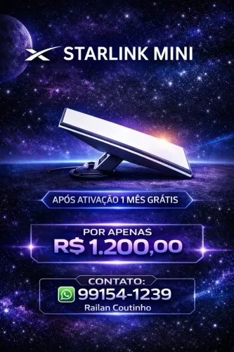 Starlink Mini a Pronta Entrega Internet via satélite Ideal Para Zona Rural