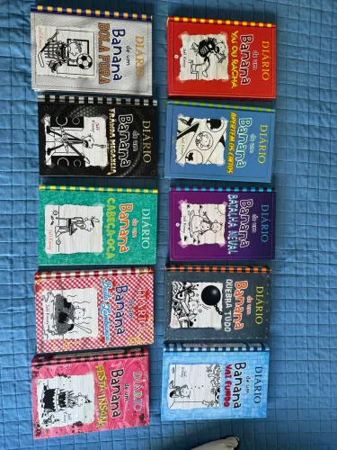 Livros diário de um banana livro 11 ao 20 capa dura