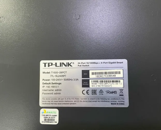 Switch TP-Link TL-SL2428P 28 Portas