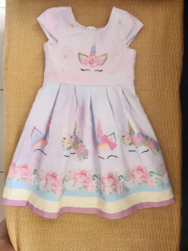Vestido Infantil Unicórnio Marca Segredo de Menina 2 anos