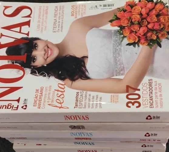 Kit com 4 Revistas Noivas Colecionáveis