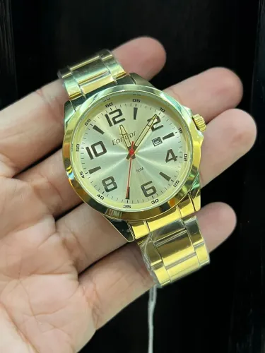 Relógio Masculino Condor Analógico Dourado