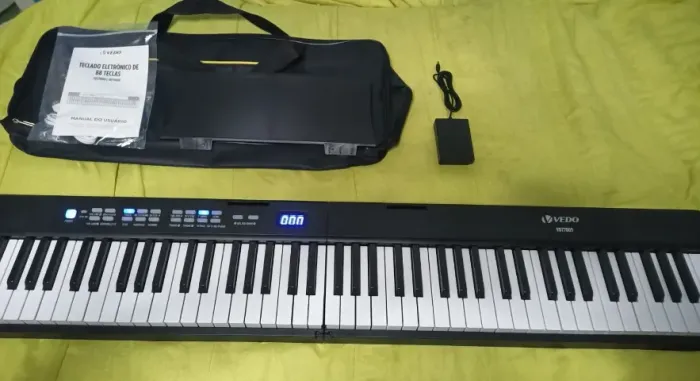 Piano eletrónico Dobrável 88 Teclas  Oportunidade LEIA A DESCRIÇÃO!