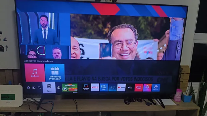 Tv 58 polegadas Smart tv ultra HD.
