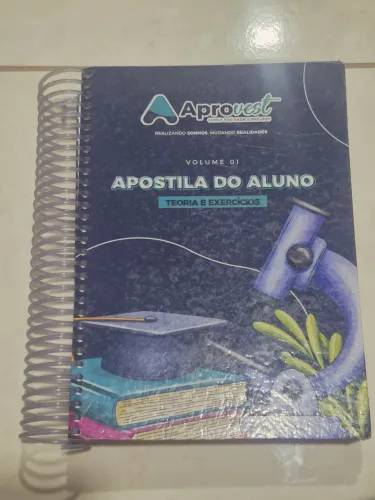 Apostilas originais curso Aprovest Pre-Enem. Conteúdo 2025 e 2024 em ótimo estado.