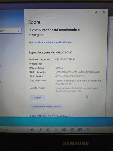 Notebook Samsung 