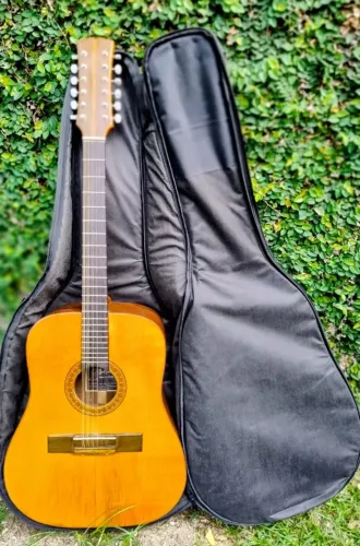 Violão 12 cordas - DEL VECCHIO  - Anos 70 - Perfeito Estado - Com capa perfeita e nova -