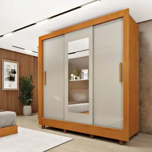 Guarda Roupa Paraty 3 Portas Lisa 1m90