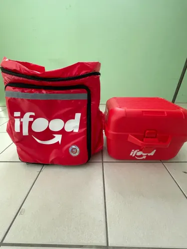 Baú e mochila, novos, sem uso!