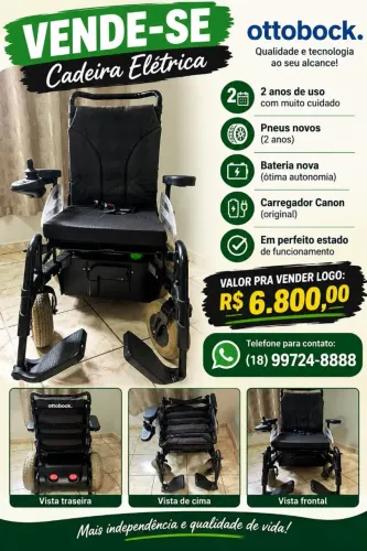 Vende-se a - Cadeira de Rodas Ottobook B400