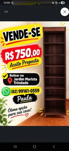 estante de madeira