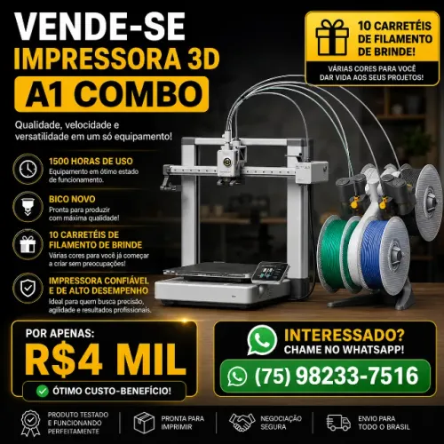 Impressora 3D A1 COMBO