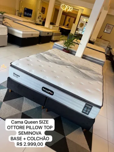 Colchão Queen Size OTTORE PILLOW TOP SEMINOVO - ENTREGO