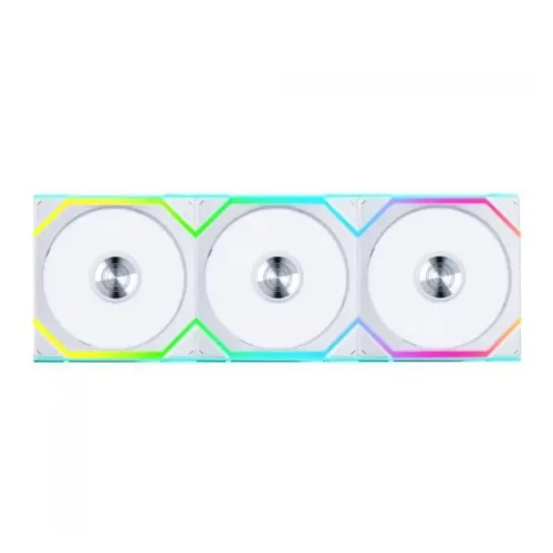 KIT 3 FAN GAMER UNI FAN SL WIRELESS 120 ARGB BRANCO