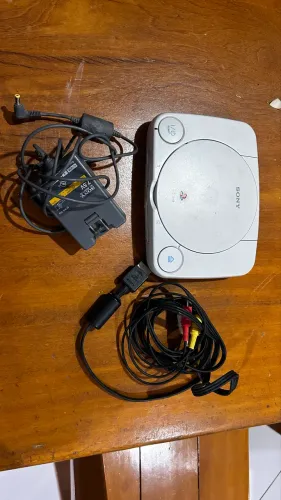 Console PS One (PlayStation 1 Slim) Original + Fonte e Cabos