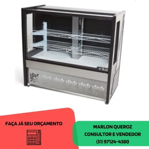 Balcão Refrigerado de Tortas 1,25m Polar