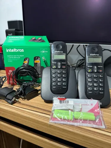 Telefone sem Fio Intelbras digital com Ramal TS 3112 Completo