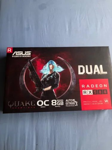 Caixa vazia ASUS RX 580 com proteção interna