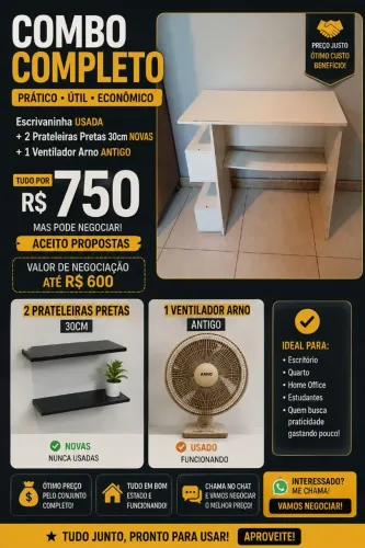 COMBO ESCRIVANINHA