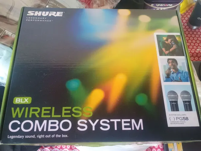 Vendo Microfone shure modelo BLX 288/ PG 58 M17