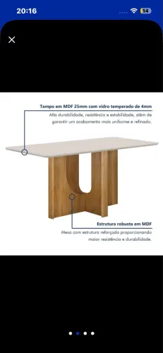 Mesa NOVA LACRADA (SOMENTE A MESAAA)